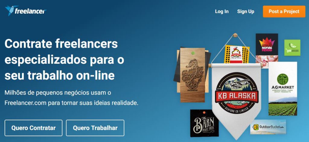 Terceirizando online com estrangeiros