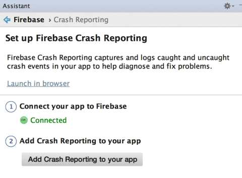 Firebase Crash Reporting