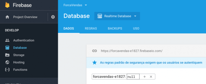 Firebase Realtime Database Authentication