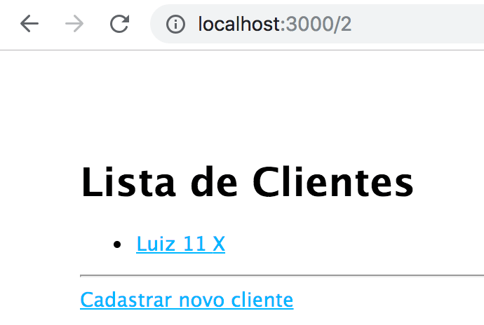 Paginação funcionando via URL