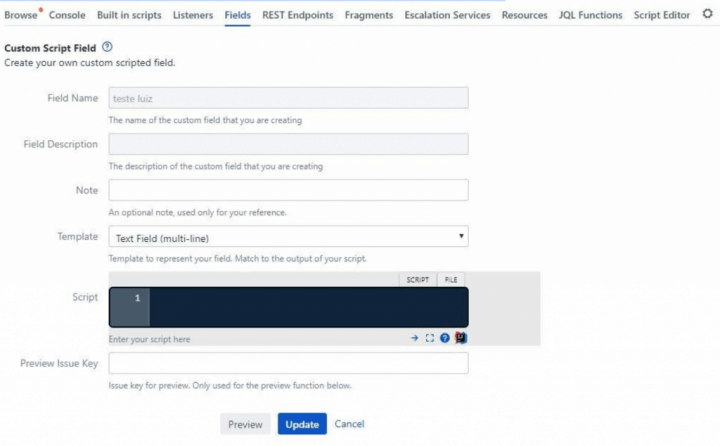 Script Field