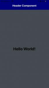 Header Component