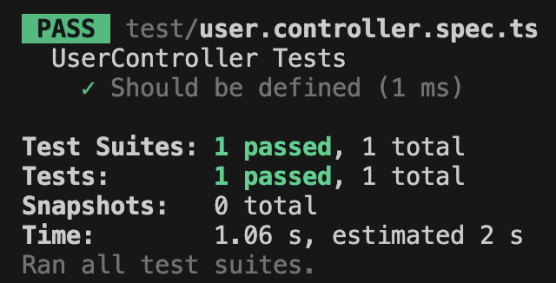 Como testar controllers em NestJS com Jest