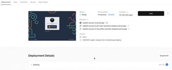 Deploy de aplicação Next.js na Vercel