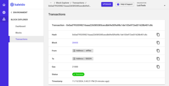 Como subir uma blockchain privada com Kaleido